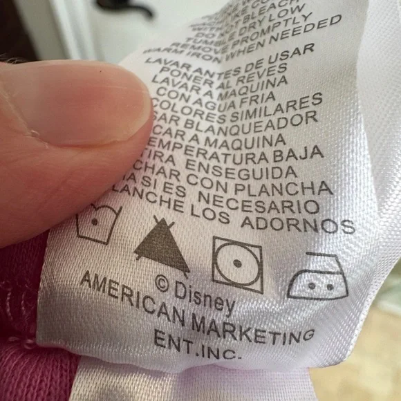 Disney 2T Girls Pink Pajama Bottoms Shorts - Picture 4 of 5